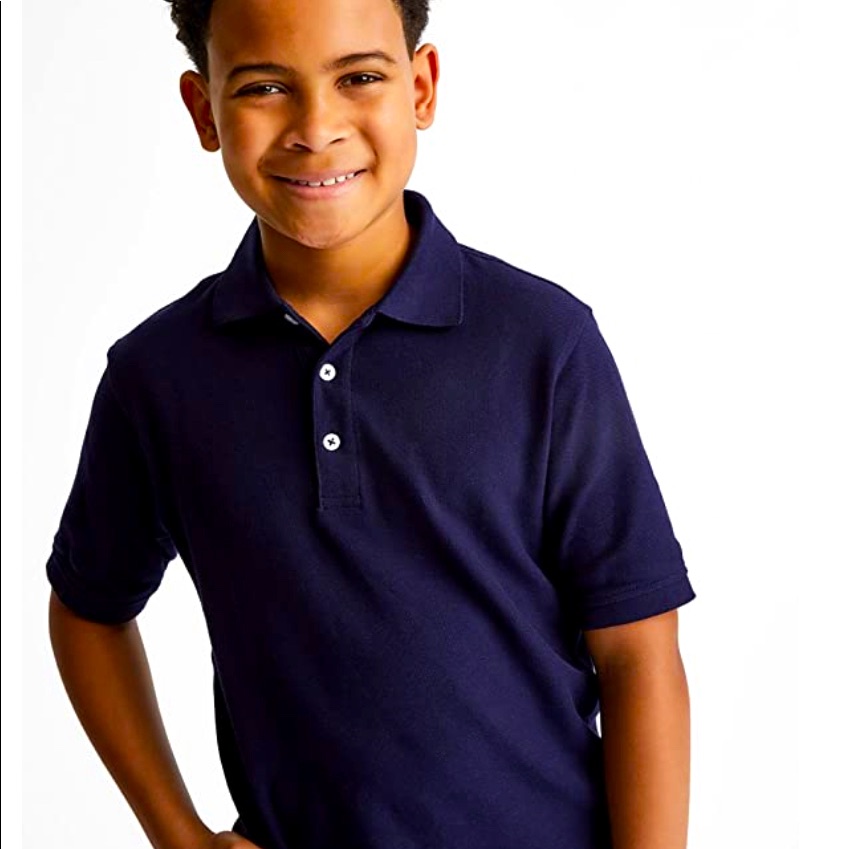 French Toast Boys' Short Sleeve Pique Polo Shirt